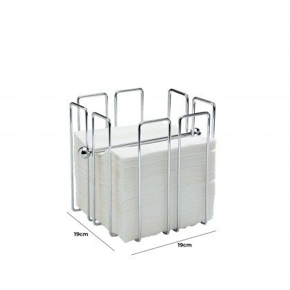 Suporte Guardanapos Metal 19X19cm Suporte Guardanapos Metal 19X19cm