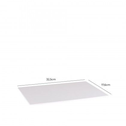 Bandeja Gn 1/3 Tablett Branca 32.5X17.6X1.5cm