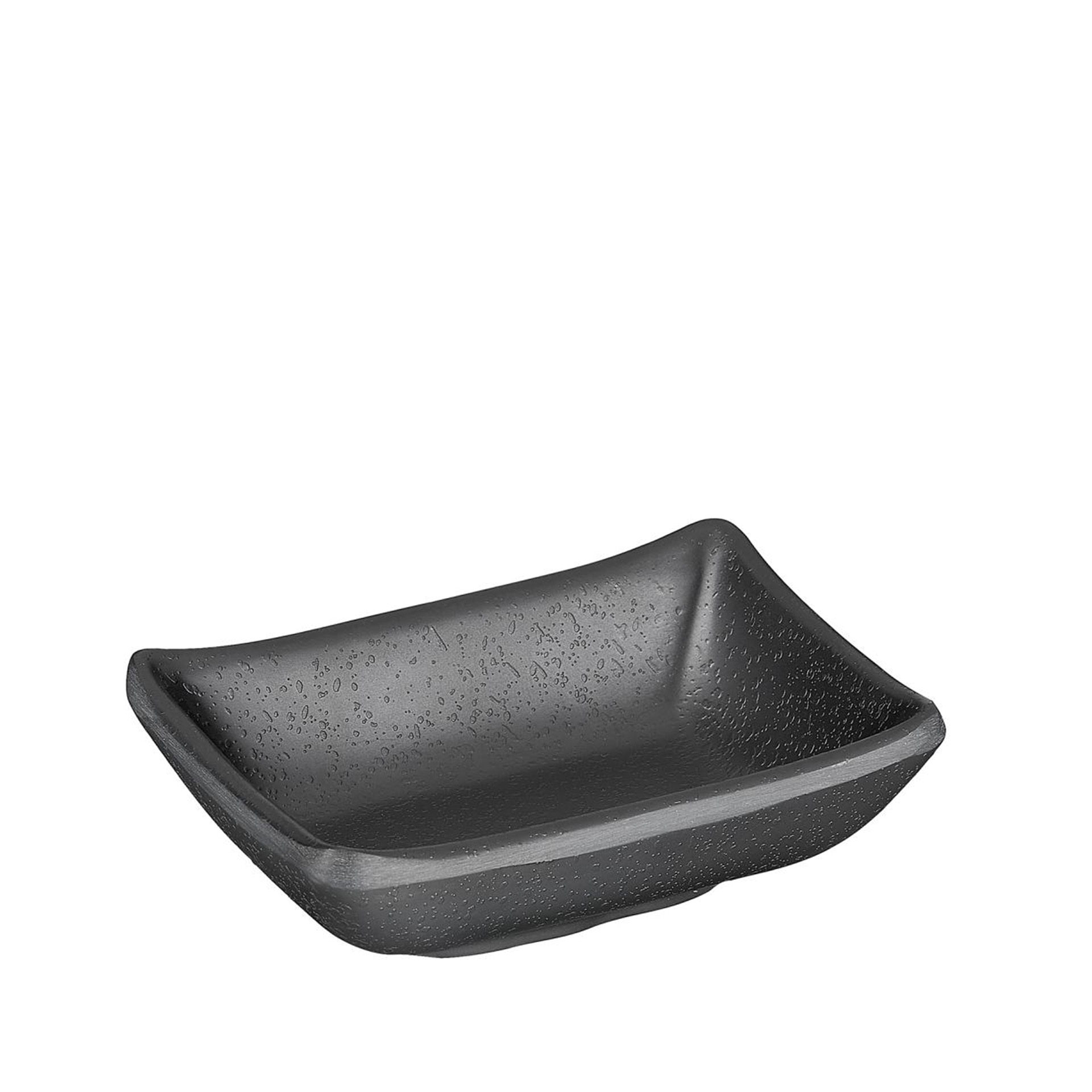 Taça Melamina Zen Retangular Preta 9X7X2.5cm