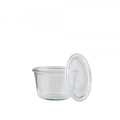 Frasco Vidro Weck com Tampa 370ml 11X7.5cm Pack 3