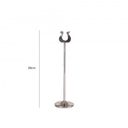 Suporte Identificador Mesa Inox 29cm Suporte Identificador Mesa Inox 29cm