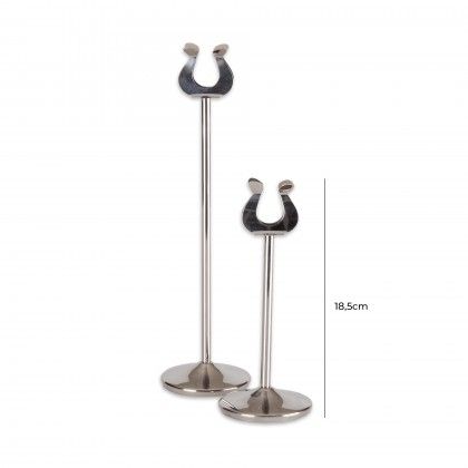 Suporte Identificador Mesa Inox 18.5cm Suporte Identificador Mesa Inox 18.5cm