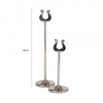Suporte Identificador Mesa Inox 46cm Suporte Identificador Mesa Inox 46cm