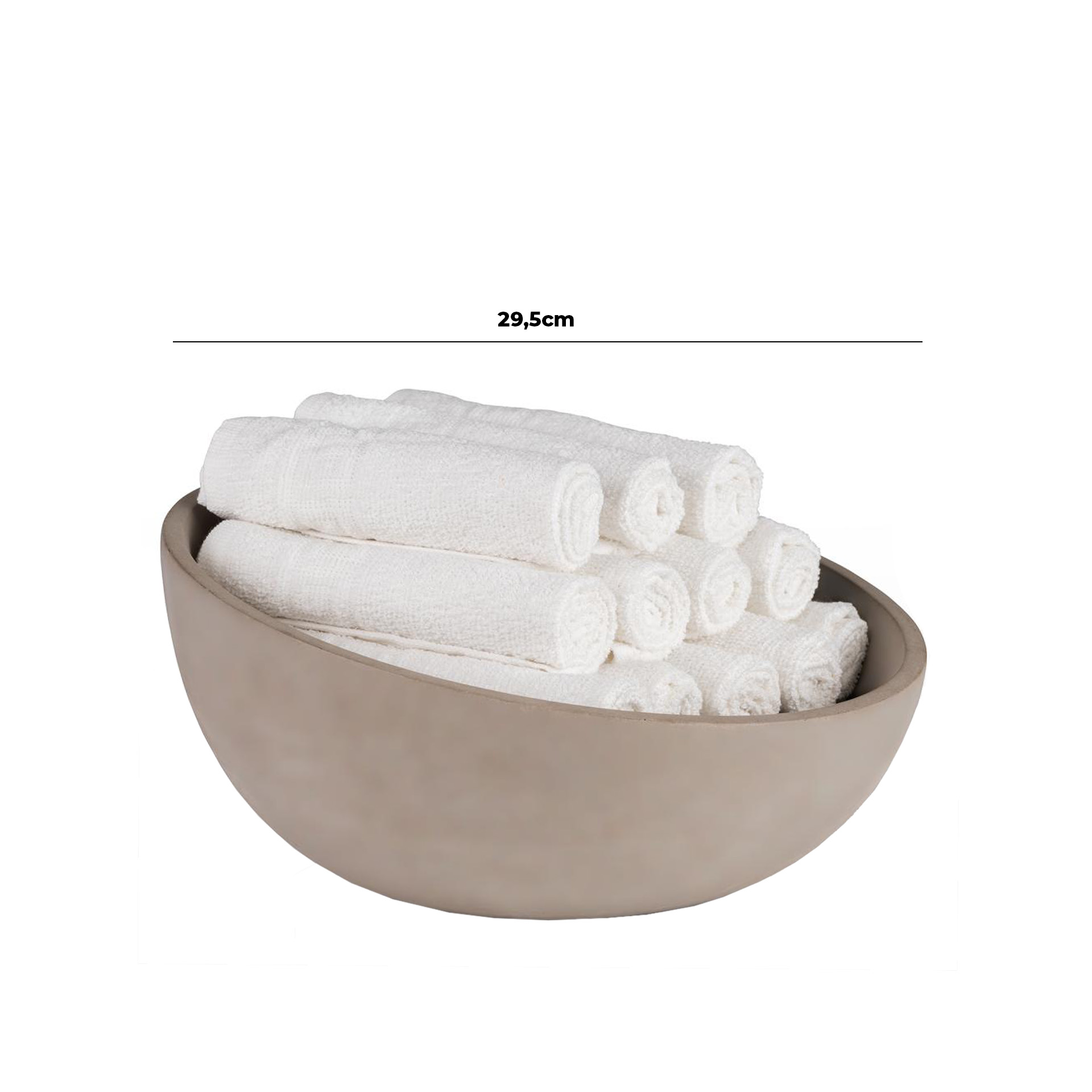 Tigela Concreto Element 2500ml 29.5X8.5X14.5cm