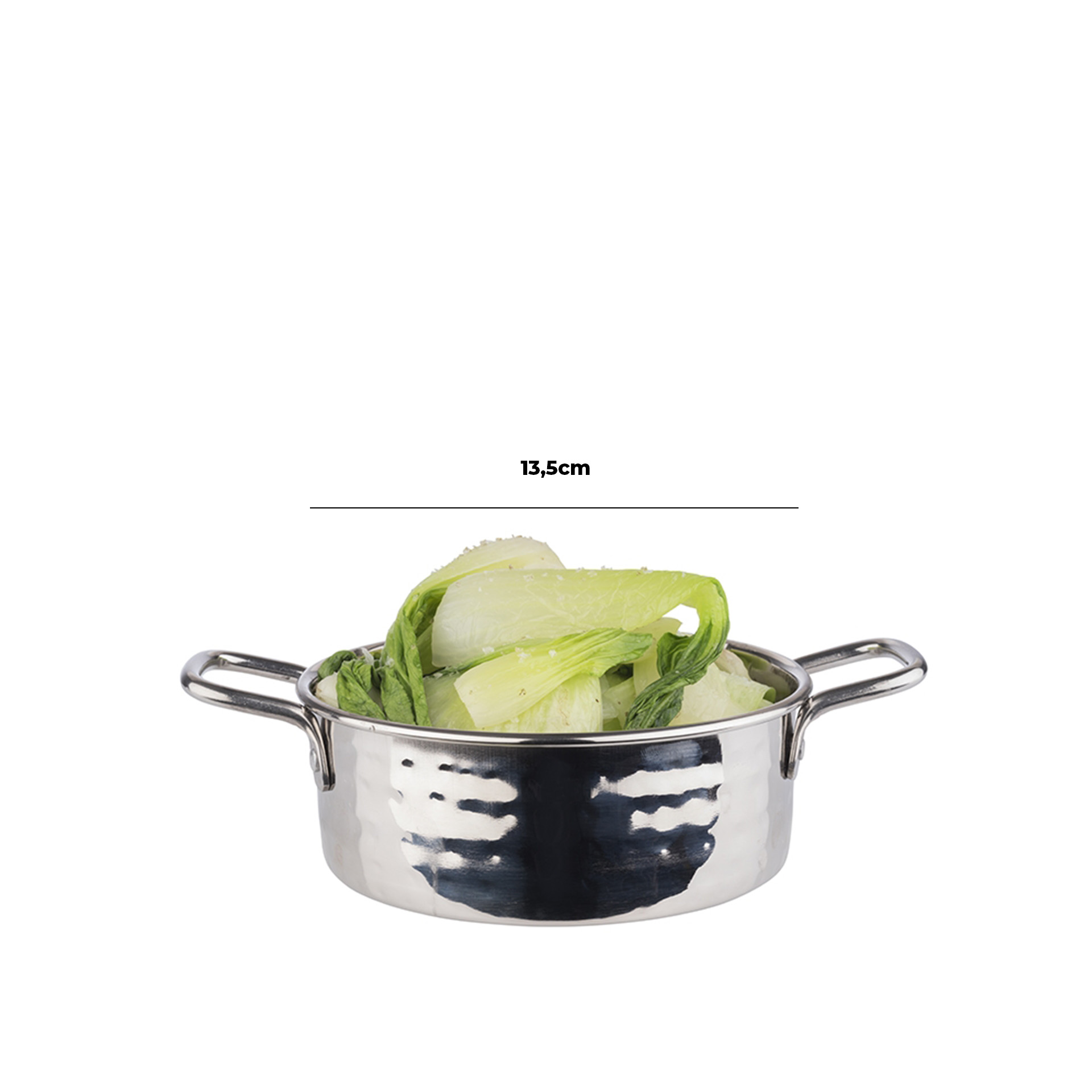 Caçarola Servir Inox Redonda 550ml 13.5X5cm