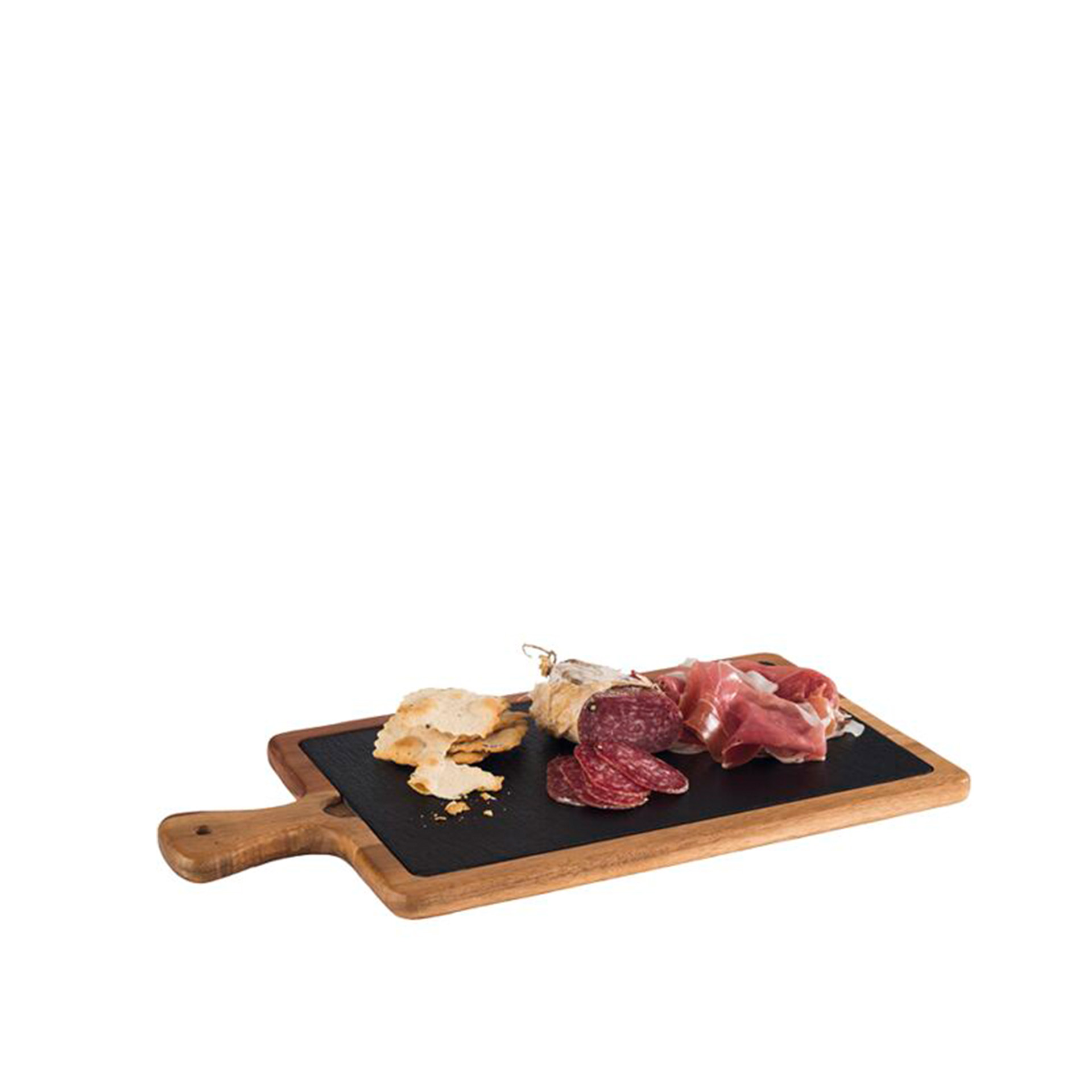 Tábua Servir Madeira / Ardósia 33X20cm