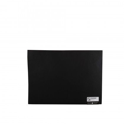 Individual Couro Sintetico Preto 45X32.5cm