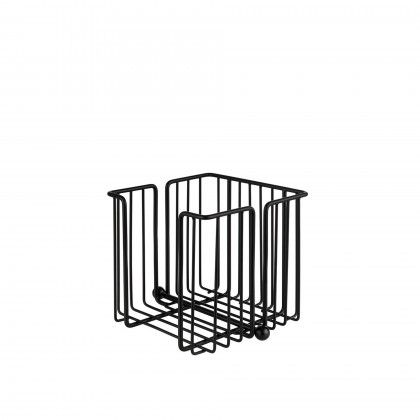 Suporte Guardanapos Metal Preto 19X19X18cm