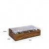 Caixa para Talheres Madeira com Tampa 51X28X14.5cm