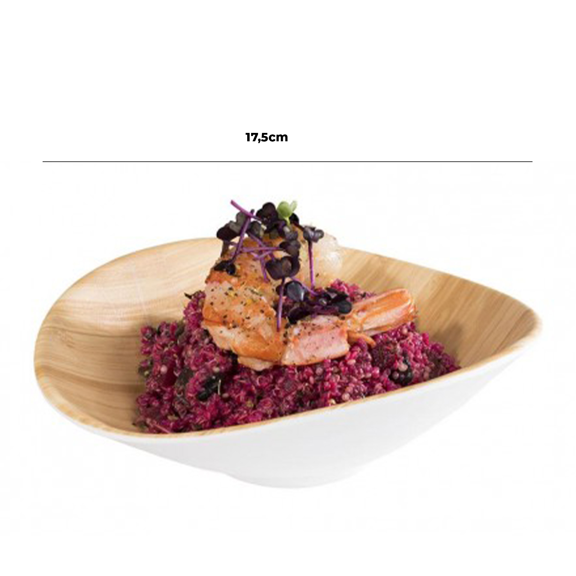 Tigela Melamina Bamboo 17.5X15.5X5.5cm