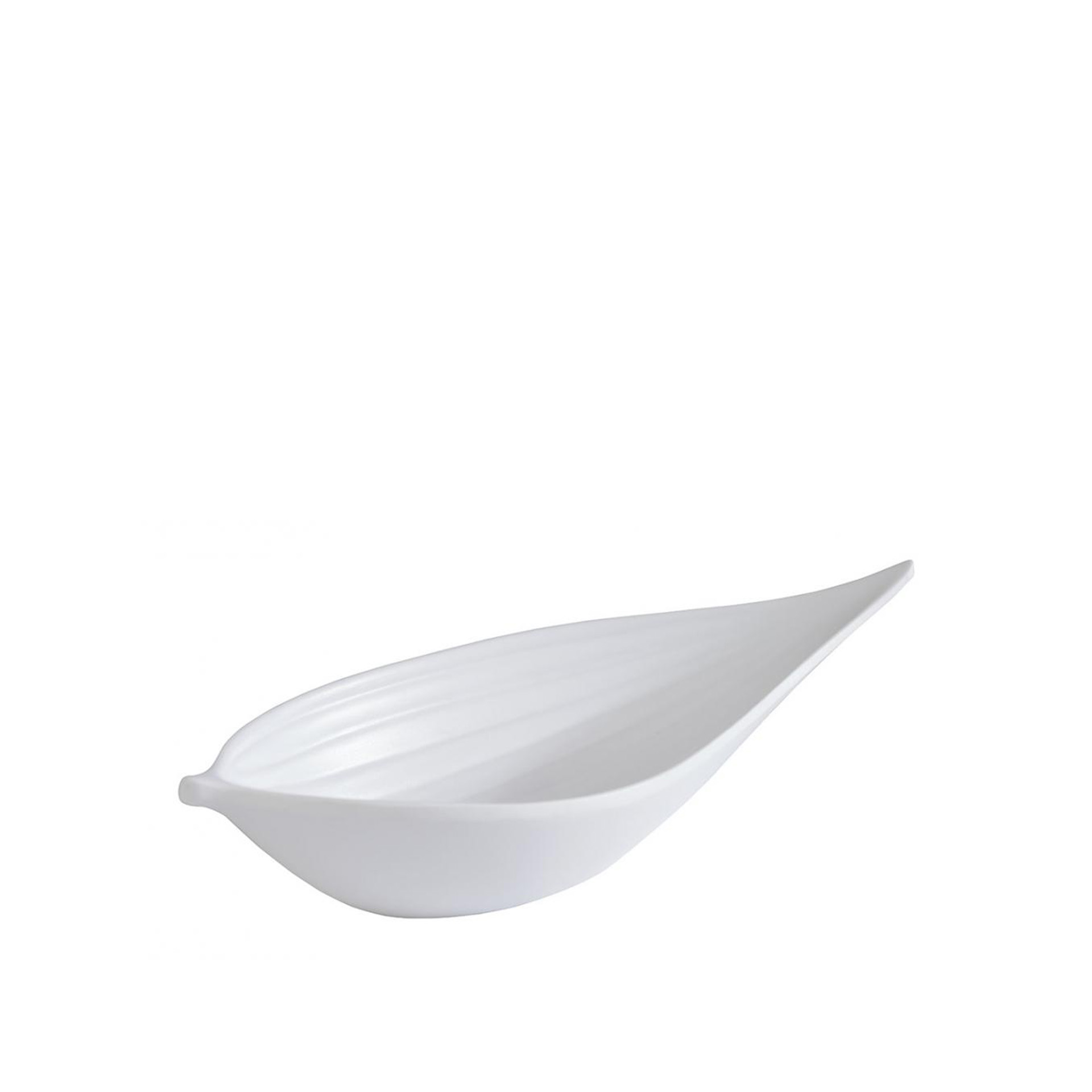 Taça Melamina Mini Leaf Branca 14.5X6X3cm
