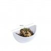Taa Melamina Mini Leaf Branca 14.5X6X3cm
