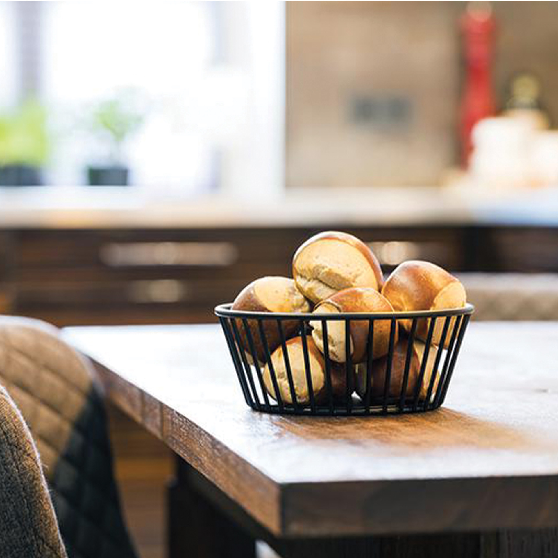 Cesto Metal Urban Redondo Preto 17X7cm