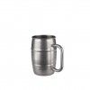Caneca Cerveja Inox Prateado 500ml 8.5X12cm