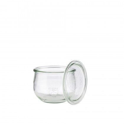 Frasco Vidro com Tampa 580ml 11X9cm Pack 6