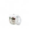 Frasco Vidro com Tampa 580ml 11X9cm Pack 6