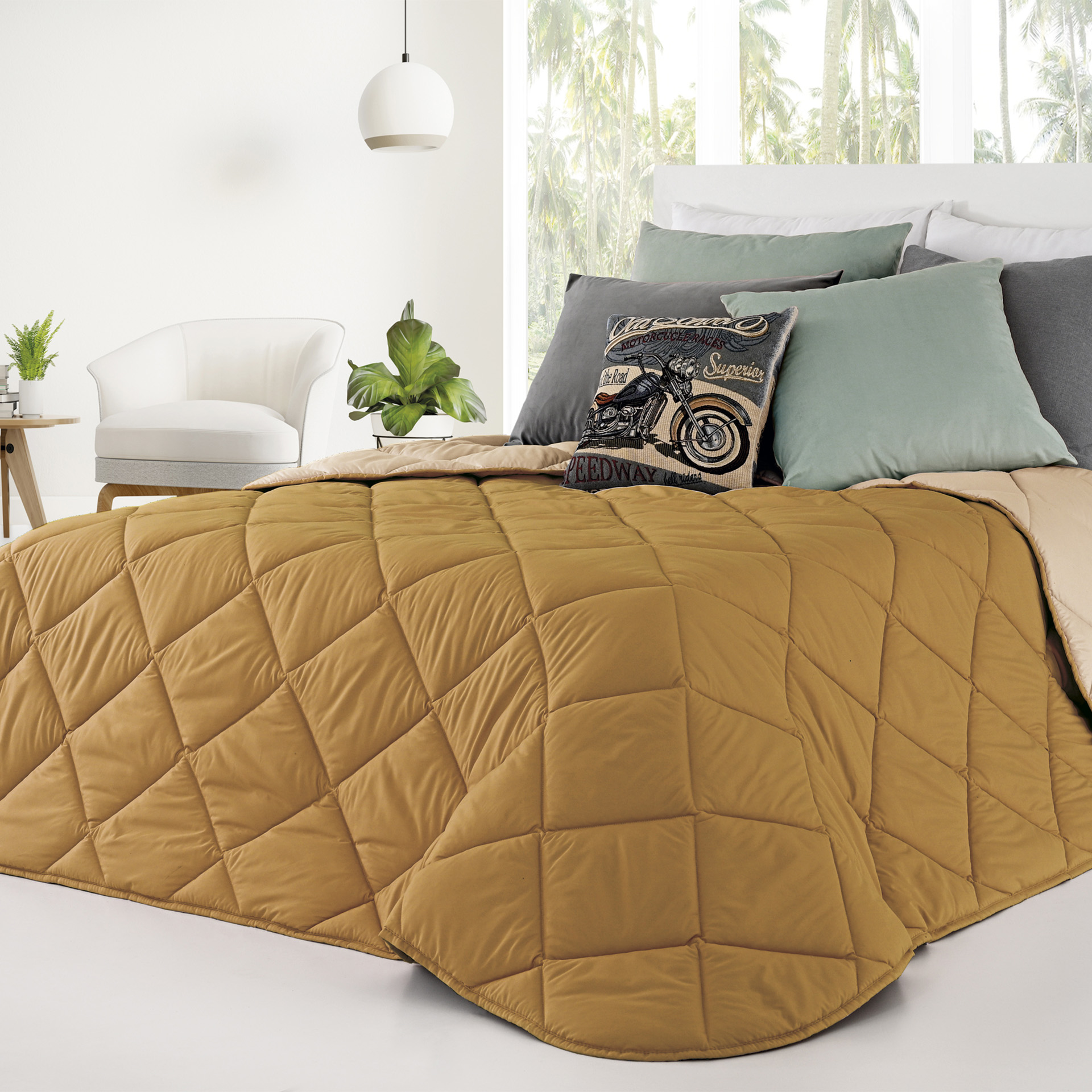 Edredão North Mostarda 240X260cm