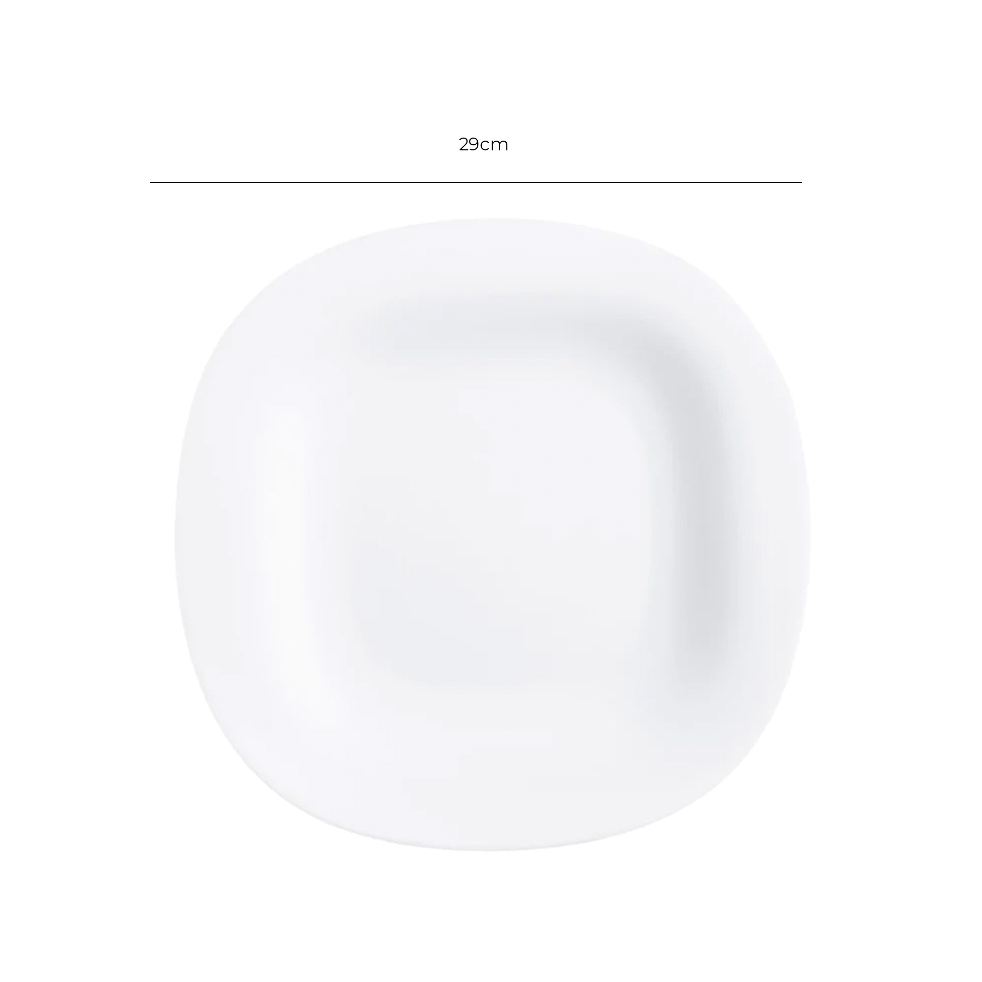 Prato Raso Carine Branco 29cm