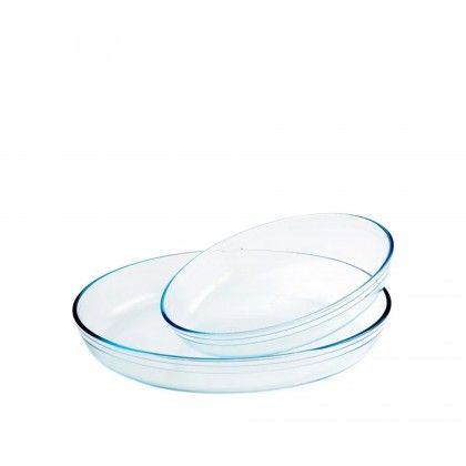 Assadeira  Cuisine Oval 2L (30X21cm) + 4L (39X27cm) Pack 2