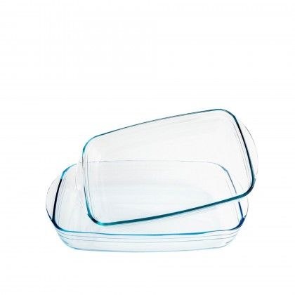 Assadeira  Cuisine Retangular 2.6L (35X22cm) + 3.6L (39X24cm) Pack 2