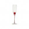 Copo Champanhe Drip com P Vermelho 25.5X5CM Pack 4