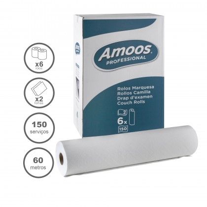 Rolo Papel Marquesa Profissional 2 Folhas 150 Serviços 60m Pack 6 Rolo Papel Marquesa Profissional 2 Folhas 150 Serviços 60m Pack 6