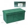 Banqueta Veludo Retangular 76X38X38CM