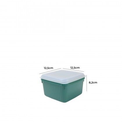 Caixa Hermtica Codil Trio Quadrada 800ml 12.5X12.5X8.2cm