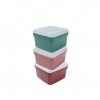 Caixa Hermtica Codil Trio Quadrada 800ml 12.5X12.5X8.2cm