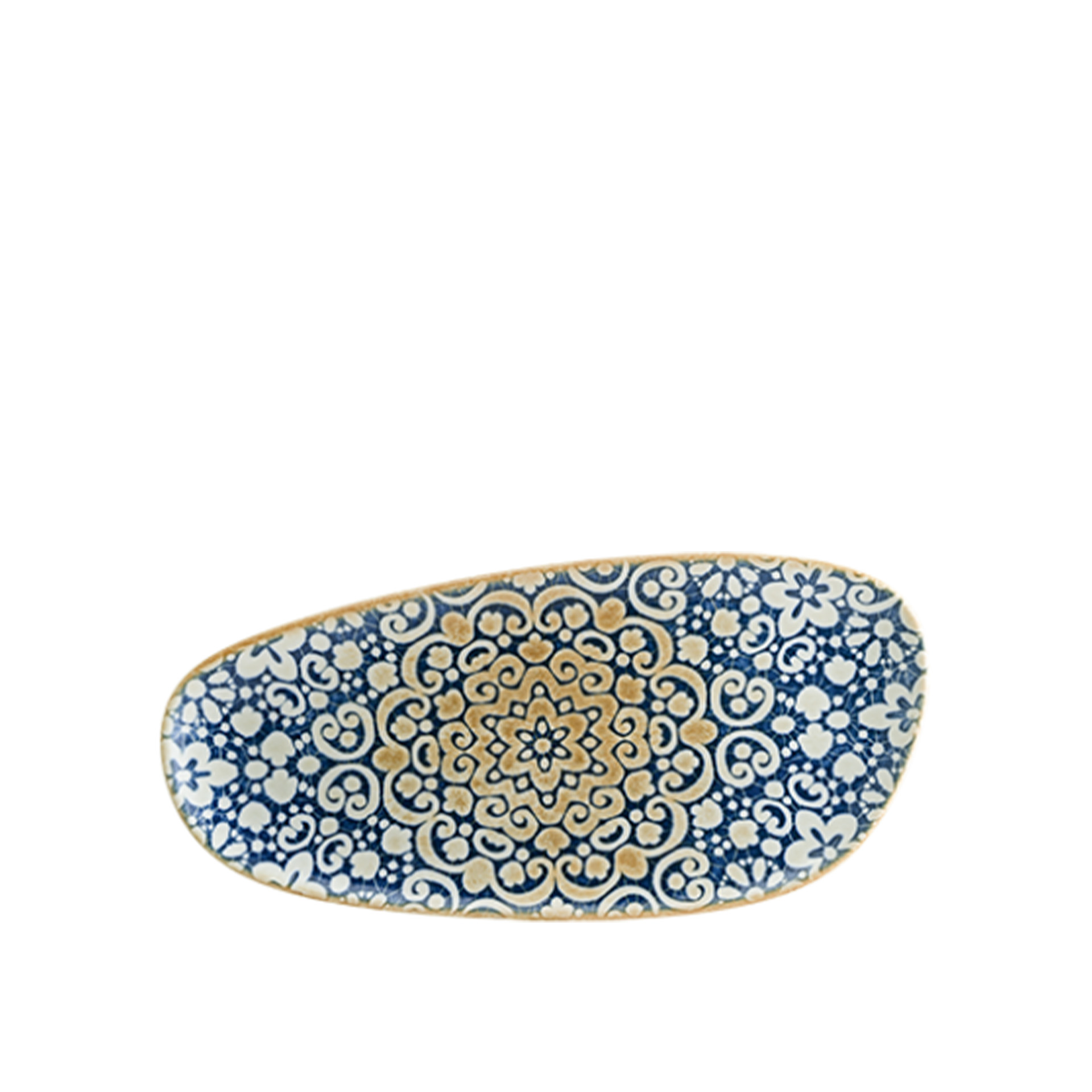 Prato Ladeiro Porcelana Alhambra Multicor 36X17X3cm