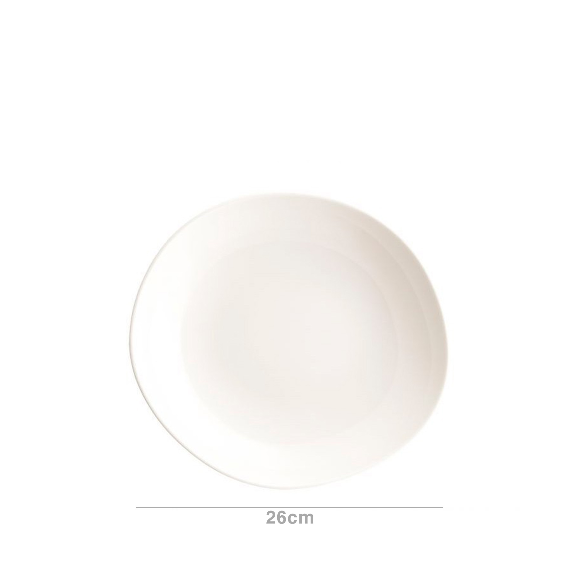 Prato Fundo Porcelana Tango Branco 26X24cm
