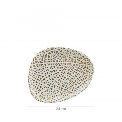 Prato Sobremesa Porcelana Taipan Multicor 24X19.5cm