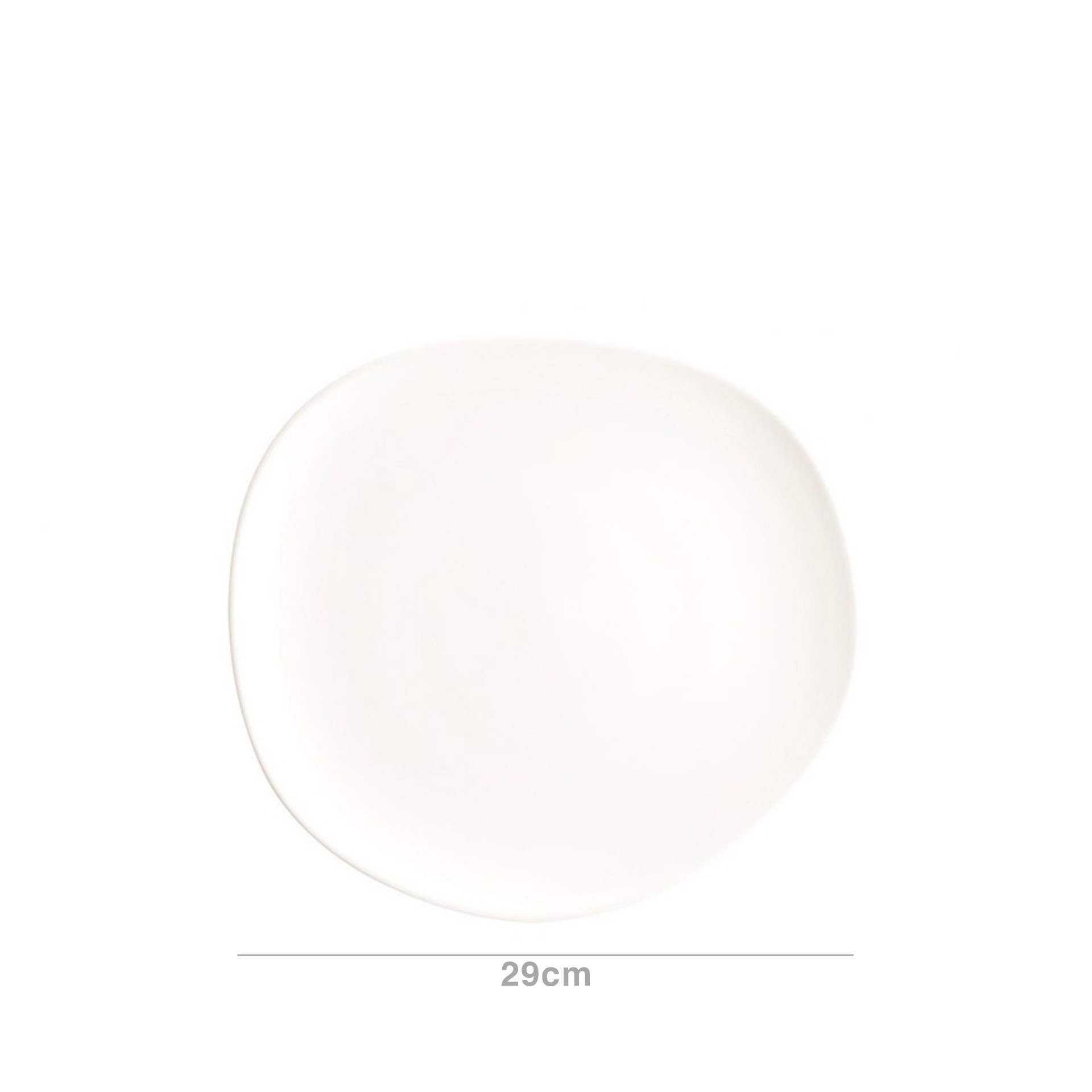 Bandeja Porcelana Tango Gourmet Branco 29X27cm