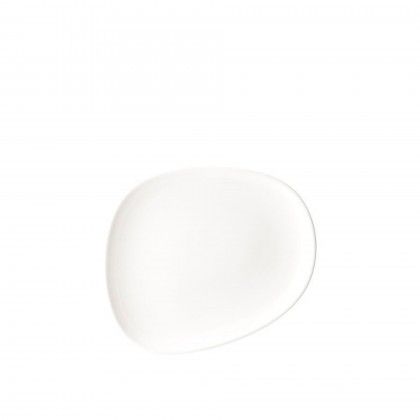 Prato Sobremesa Porcelana Tango Branco 24X19.5cm