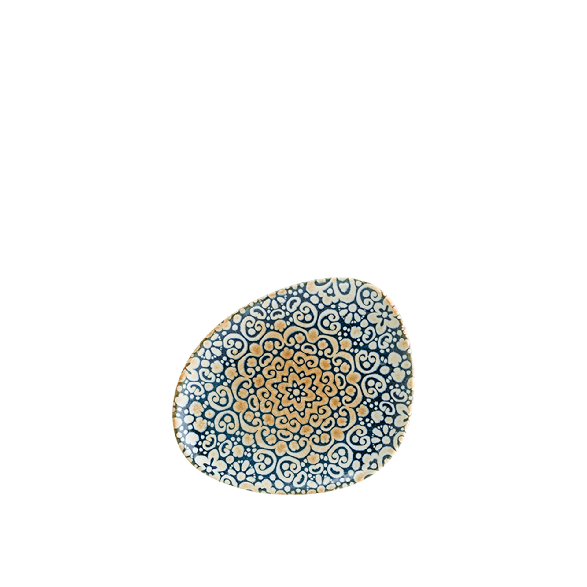 Prato Pão Porcelana Alhambra Multicor 19X15X2cm