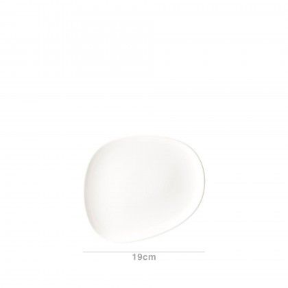 Prato Pão Porcelana Tango Branco 19X15cm