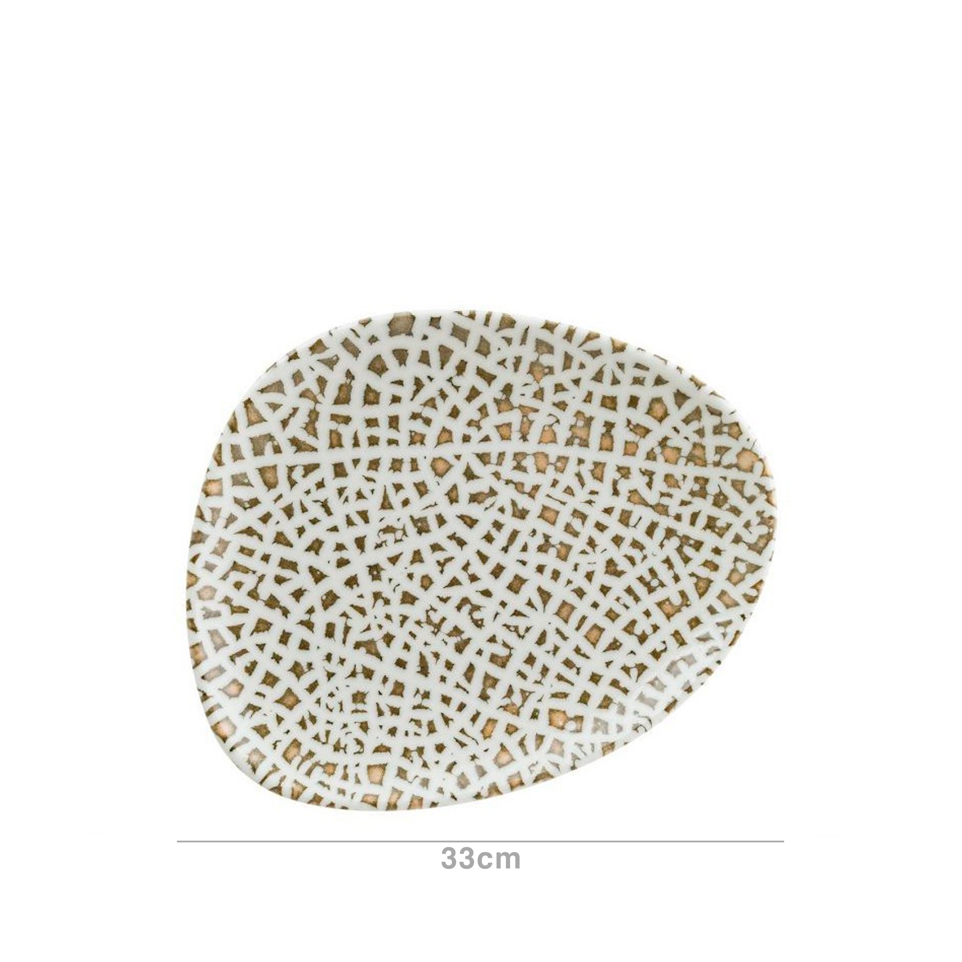 Prato Ladeiro Porcelana Taipan Multicor 33X27cm