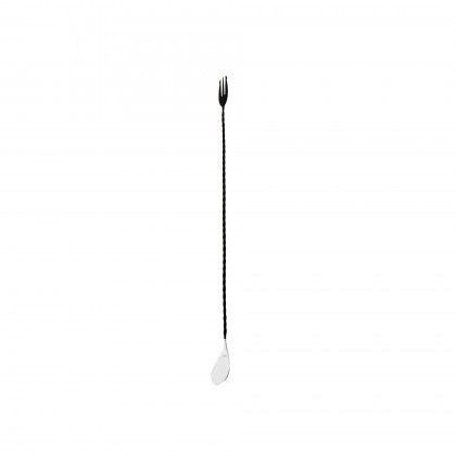 Colher Cocktail Inox Preto 45cm