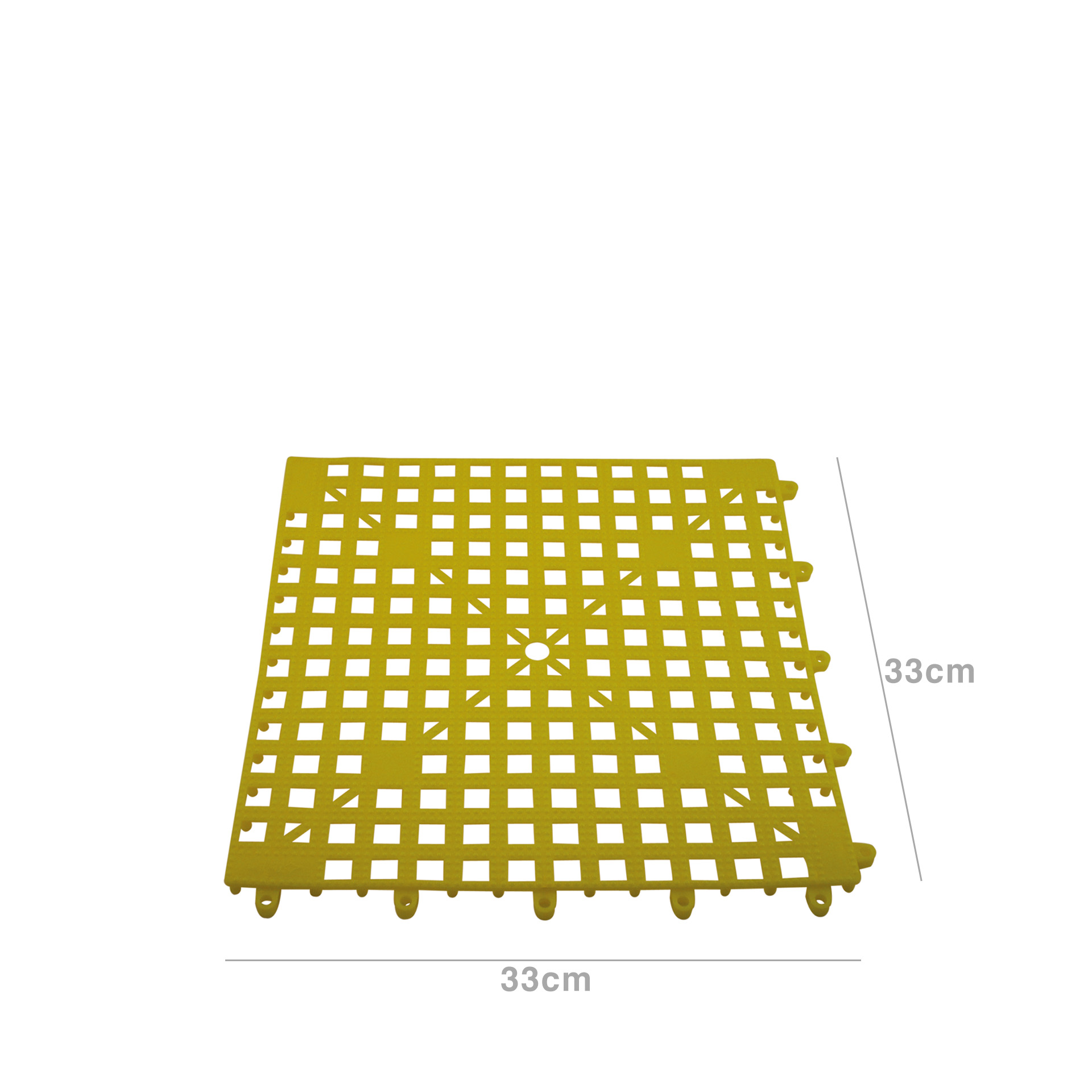 Tapete Bar Borracha 33X33cm Amarelo