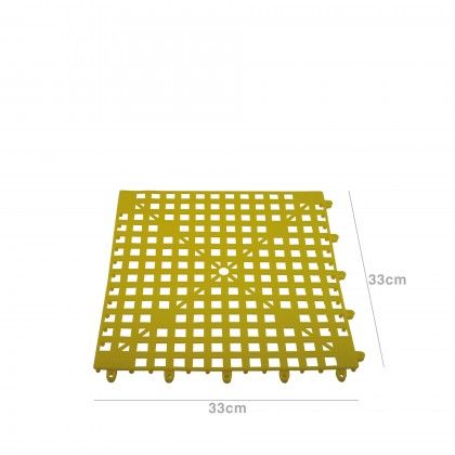 Tapete Bar Borracha 33X33cm Amarelo