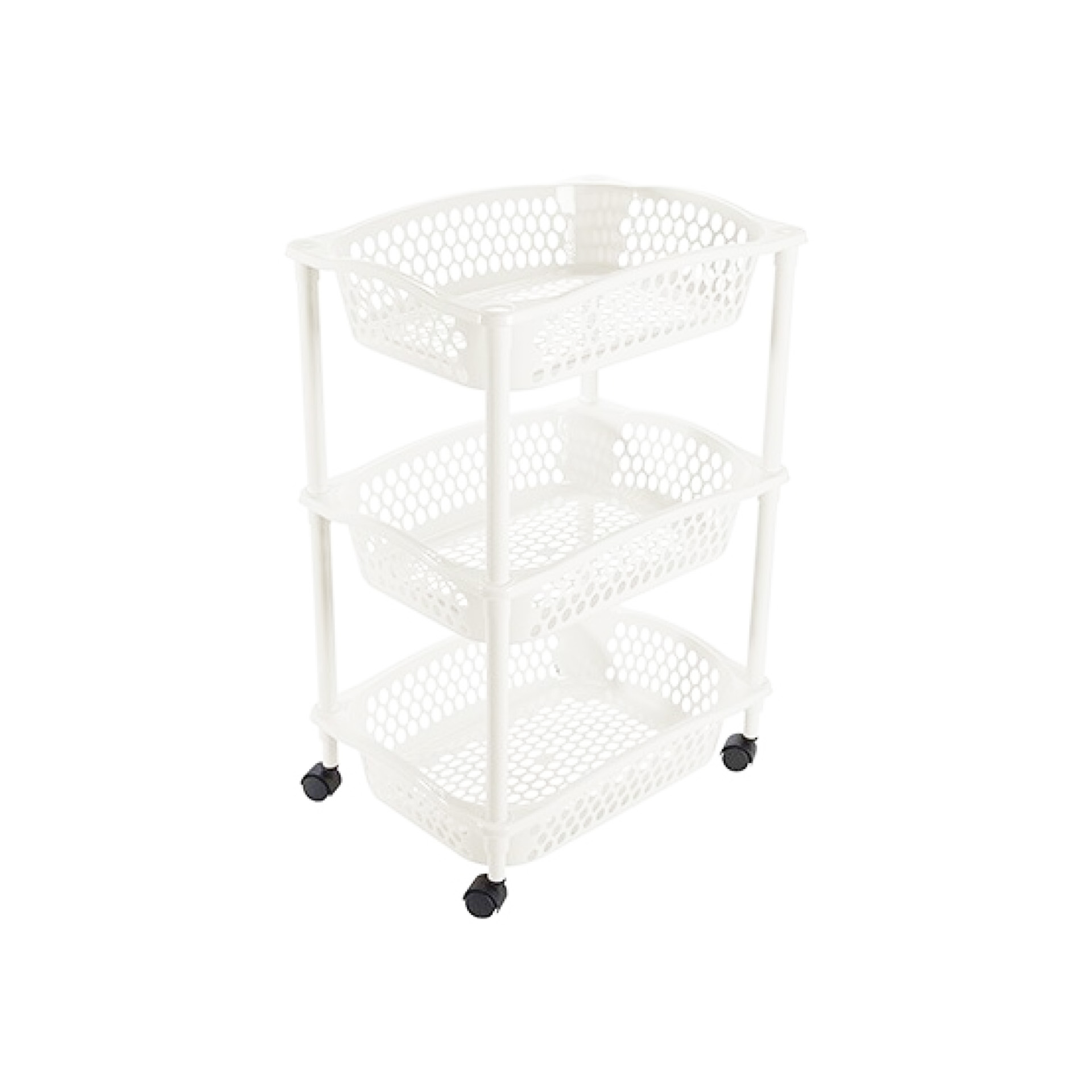 Carrinho Multiusos 3 Cestos 41X30.5X61.5CM