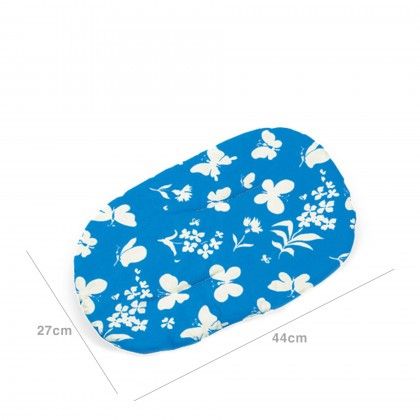 Almofada Cama Animal Tecido Azul 44X27cm