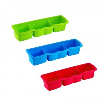 Caixa Esfrego Plstico Azul 40X11X9cm