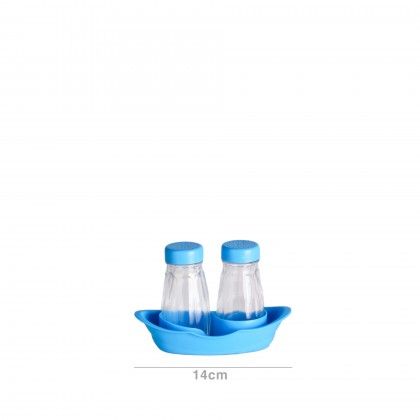 Saleiro / Pimenteiro com Base Plstico Multicor 0.6l 14X8X10cm
