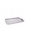 Tabuleiro com Asas Plstico Retangular Incolor 47X33X3cm