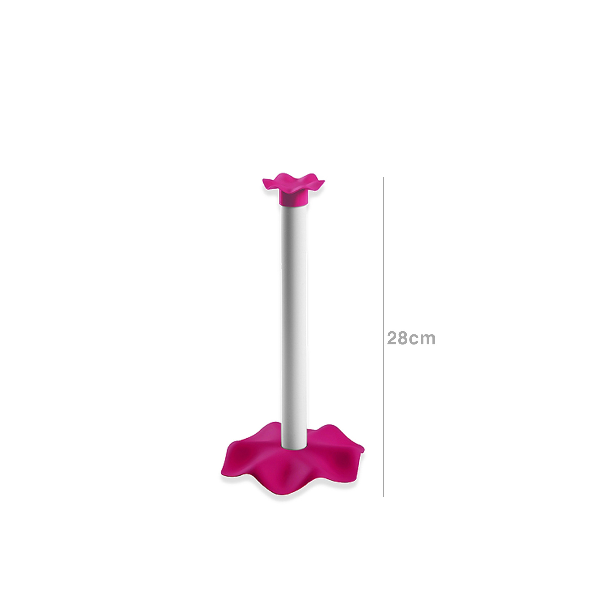 Suporte Rolo Papel Cozinha Plástico Multicor 15X28cm