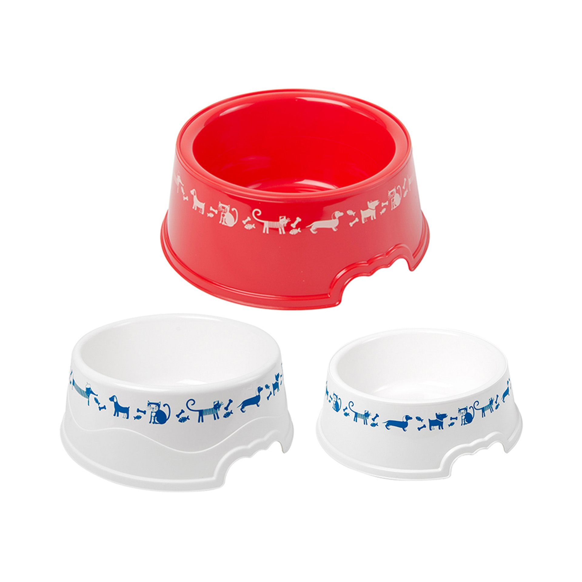 Comedouro Plástico Cocker Redondo Branco 1l 21X7cm