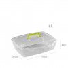 Caixa Arrumos com Asa Plstico Incolor 8l 37X27X12cm