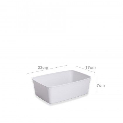 Tabuleiro Plstico Frigo Turin Branco 2l 22X17X7cm