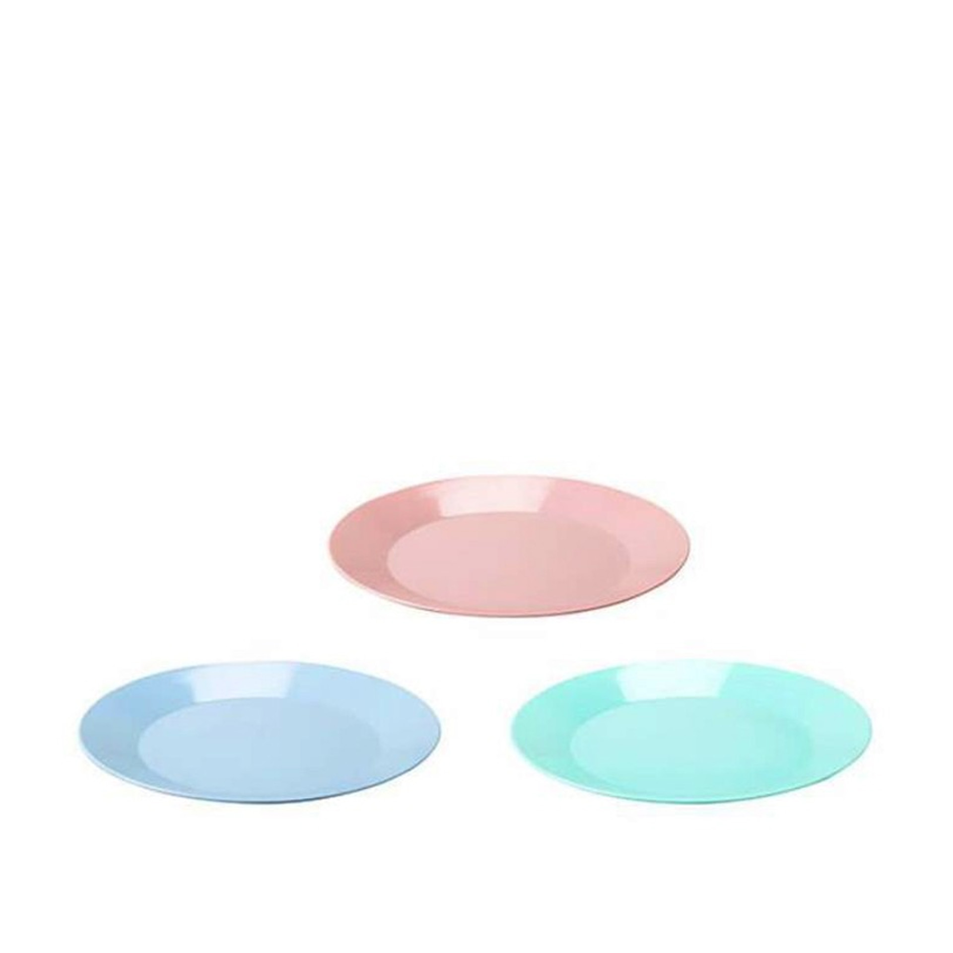 Prato Ladeiro Plástico Redondo Multicor 17cm